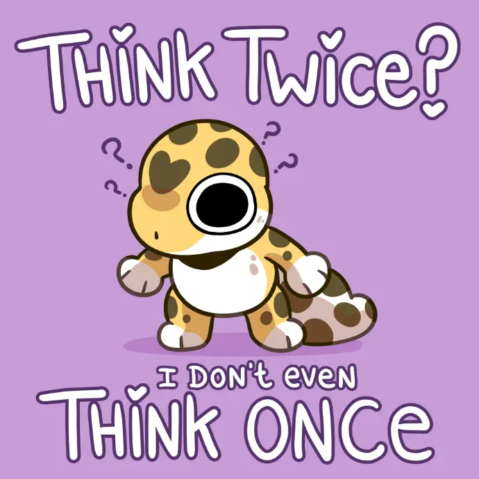 leopard gecko with one braincell